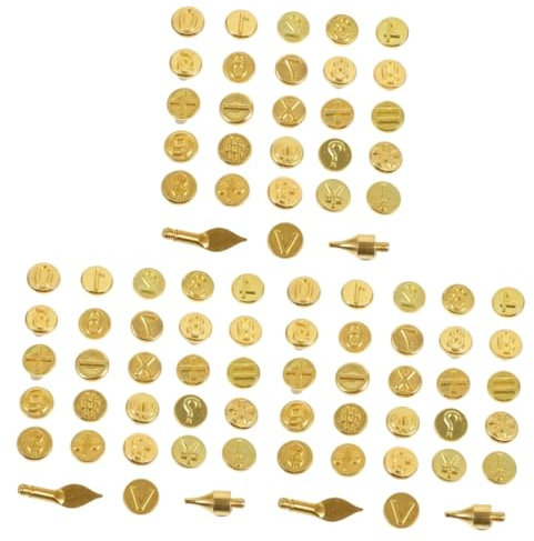 VILLCASE 3 Sets Holzbrennspitzen-set Brandmalerei-drahtstiftspitzen Zahlenschnitzerei Transferprägung Brennspitze Brennspitzen Zum Basteln