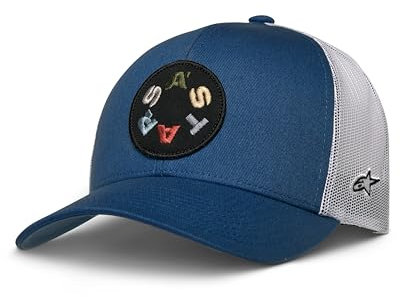 Alpinestars Herren Gambit Trucker Hat Baseballkappe, Blau/Weiß, One Size