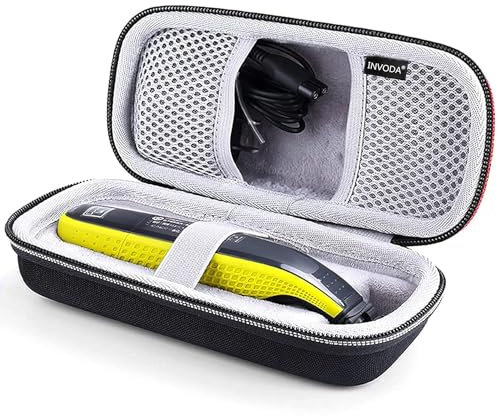 INVODA Shaver Travel Case for Hybrid Electric Trimmer QP2520 QP2530 QP2620 QP2630 Sturdy and Wear-Resistant Easy to Carry Deal for Business Trips
