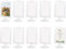 iSagax 10 Stück Bilderrahmen weiß, Stehend Doppelseitiger Fotorahmen 10 x 15 cm, Bilderrahmen Doppelseitig, Tischaufsteller, Photo Frame für Foto, Hochzeit, Party