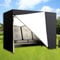 Housse de protection imperméable 210D pour balancelle de jardin 3 places - Coupe-vent et anti-UV - Pour toutes les saisons - Noir