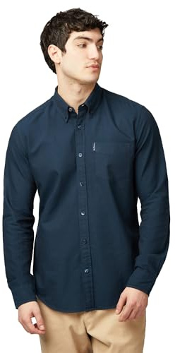 Ben Sherman Herren Freizeithemd - Langarm Oxford