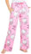 Hello Kitty Pantaloni Pigiama Donna, Comodo Elastico Vita Abbigliamento da Casa(Rosa, M)