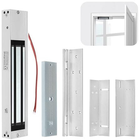 Dc 12C 280Kg Serratura Magnetica Elettrica 600lbs Forza Di Tenuta, Per Sistema Di Controllo Accessi Porta Controller Host Ingresso Porta Modalità Nc Per Sistema Di Sicurezza Domestica Adatto