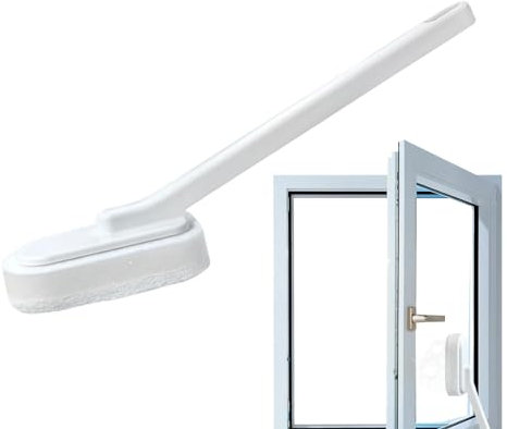 Long Handled Sponge Brush - Shower Glass Cleaner Sponge, Long Handle Bathroom Cleaning Brush, Bathroom Bathtub Sponges Brush, Bathroom Cleaning Reusable Sponge, For Kitchen, Table, Wall Cleaning