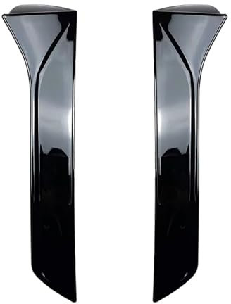 Heckspoiler Lippe Für Seat Für Leone 5F MK3 MK3.5 2012-2021 2 Stück Heckscheibe Seite Auto Spoiler Heckflügel Styling Auto Canards Splitter Glänzend Schwarz Dachspoiler(Glossy Black)