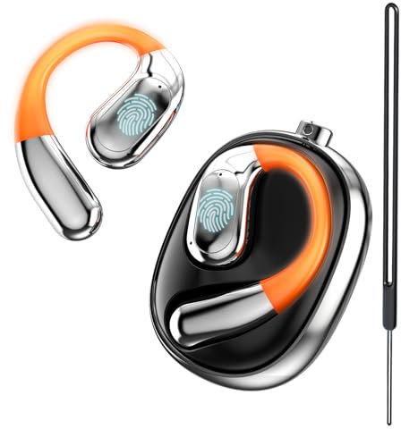MTOXW Auriculares Traductores de Idioma, Traductor Instantaneo de Voz 3 en 1 en 135 Idiomas y Acentos con App, Auriculares Bluetooth 5.4 con Luz LED y Correa de Cuello de Silicona para iOS y Android