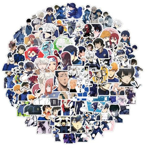 Blau Lock Aufkleber 100Pcs Isagi Yoichi Graffiti Abziehbild Bachira Meguru Figur Aufkleber Für Tablets Tasse Skateboard Fahrrad Helm Dekoration