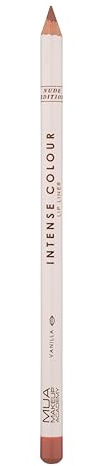 MUA Intense Colour Lip Liner, Nude Edition, Shade Vanilla (Pack of 1) | Highly Pigmented Formula, Precise Definition, Vegan & Cruelty Free, Perfect for Everyday Wear