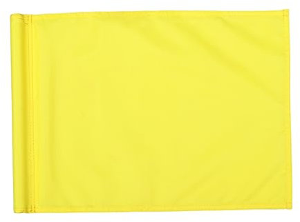 ibasenice Bandiera Da Pratica Golf Monocromatica Gialla Resistente Per Putting e Cortile Leggera e Facile Da Montare Accessorio Golf Portatile Per Training