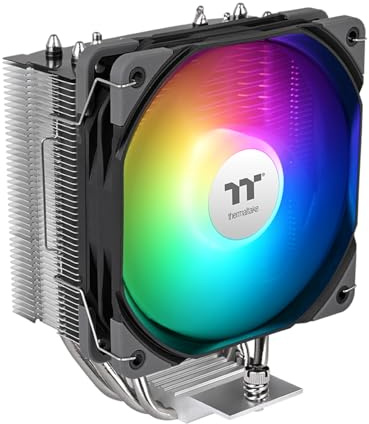 Thermaltake UX400 ARGB CPU Cooler; 4xØ6mm Copper Heatpipes; 120mm PWM Fan; 700~1800 RPM; Intel/AMD Compatible; Single Tower; 240W TDP; Black; CL-P142-AL12SW-A