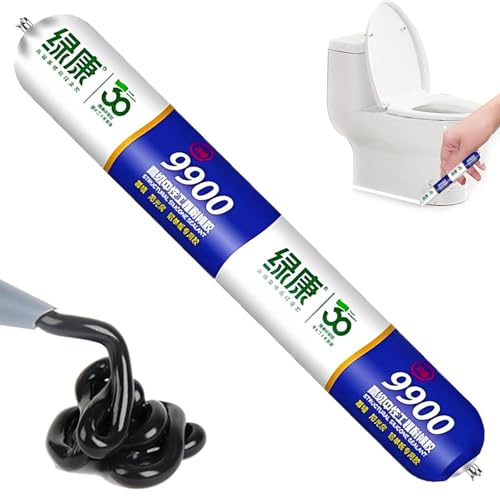 9900 Sealant Waterproof, 9900 Silikon-Dichtungsmasse, Transparenter Wasserdichter Beschichtungsmittel, Hitzebeständige Dichtungsmasse, Allzweck Silikondichtstoff für Küche Bad (750g–Schwarz, 1)