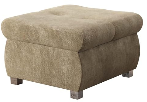 Mirjan24 Polsterhocker Sitzbank Orkan klein Hocker Sitzhocker Modern Pouf Fußbank Sitzmöbel 60x60 (Lumo 30)
