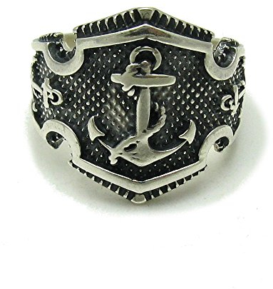 Sterling silber Herren Ring 925 Anker Empress Größe 52-74