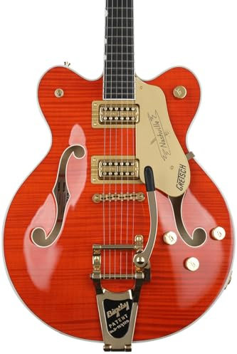Gretsch G6620TFM Players Edition Nashville Center Block Double-Cut Bigsby Orange Stain - Halbakustik Custom Gitarre