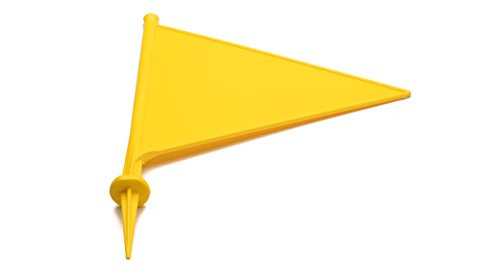 MPL Gardening MPL50120/YLLW/10 Cricket and Sports Boundary Marker Flags Pack of 10 - Yellow