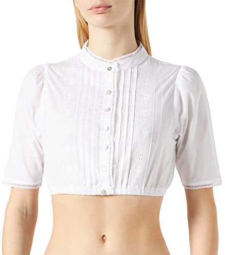 Stockerpoint Dirndl Natalia, Dirndl Donna, Bianco (Weiss), 32