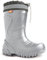 DEMAR Eva federleichte Kinder Gummistiefel mit Stulpe gefüttert Mammut-S (24/25, Silber-2)