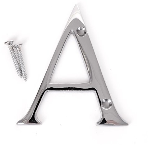 3 Polished Chrome House Letter A Front Door Building Porch Gate Address