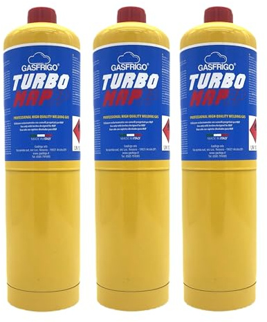 NR. 3 BOMBOLA CARTUCCIA TURBO MAPP (MAP PRO) 400 gr. SALDATURA TURBO SET 110 200