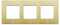Luxus-Time Interruptor de luz táctil de aluminio y cristal, USB, HDMI, dorado, módulo de luz táctil (solo marco, aluminio, 3 dores)