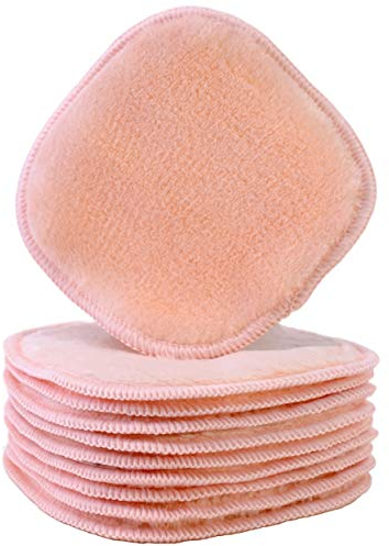 Polyte Premium Hypoallergenic Chemical Free Microfibre Fleece Makeup Remover and Facial Cleansing Cloth (13x13 cm, 10 Pink Cloths)