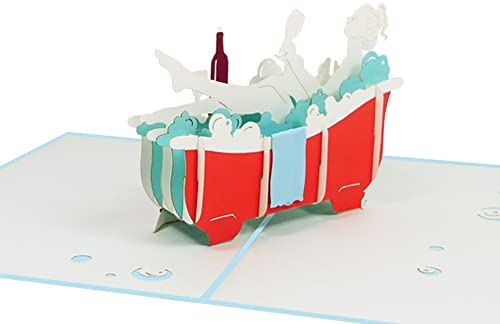 Sweetpopup® 3D Geburtstagskarte - Pop Up Karte mit Geldgeschenk-Verpackung | Glückswunschkarte zum Geburtstag Muttertag | Geschenkkarte für Freundin Frau Mutter | Grußkarte Urlaub, Wellness, Spa 192
