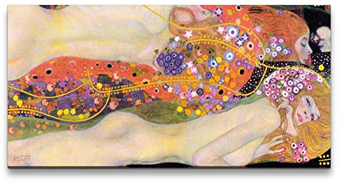 Paul Sinus Remaster 120x60cm Gustav Klimt's Water Serpents II Vintage Kult Farbenfroh Zeitlos