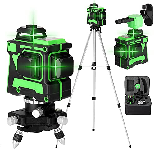 Livella Laser, Strumento di Livello Laser 3D Multifunzionale Mulcort 12 Linee Linee Orizzontali Verticali con Funzione Autolivellante