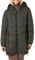Sublevel Damen Winterjacke Stepp-Mantel mit Kapuze lang & tailliert, Outdoorjacke für Damen dark-green XXL