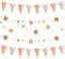 3 Pack Rose Gold Decoration Banner,Hanging Triangle Flag Rose Gold Bunting and Star Circle Glitter Party Garland Streamer For Women Girls Birthday Wedding Party Photo Backdrop Wall Decorations