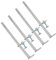 560mm Brick Laying Sliding Profile Clamp Holder Fastener Corner Wall Clamps 4pc