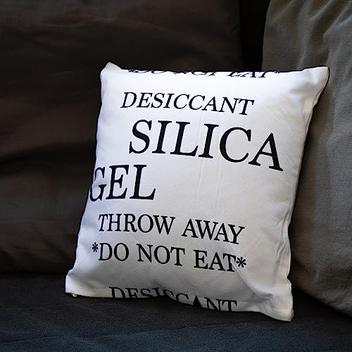 getDigital Silica Gel Dekokissen - 1 Kissen für Wohnzimmer, Schlafzimmer und Büro, Kissenbezug inkl. Füllung für Science Geeks & Nerds - 35 x 35 cm, 100% Polyester, Weiß