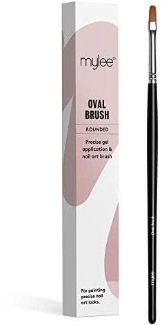 Mylee Pinceau ovale pour l'application de vernis à ongles et de gel. Outil de manucure de qualité professionnelle - Idéal pour une utilisation à domicile ou en salon