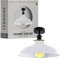 LEDSone Industrial Vintage Semi Unterputz Deckenbeleuchtung Deckenlampe Metall Schüssel Form Downlight Rot Lampenschirm Wohnzimmer Innen Dekoration E27 Sockel (WEISS)