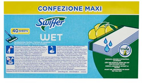 Swiffer Wet Chiffons humides Lave-vaisselle Citron Lot de 40