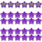 PYJLBX Magnete für Magnettafel, 30 Magnet Kühlschrankmagnete Kühlschrank Magnete Mini Magnete Klein Whiteboard Magnete Magneten Starker Halt Tafelmagnete, für Whiteboard, Pinnwand,Küche (Sterne, Lila)