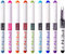 8 Colored Fountain Pens, Multicolor Ink Disposable Fountain Pens, Quick Drying Gel Pens for Writing, Multicolor Ink & Smooth Writing Fine Point Pen for Journaling Sketching Lettering Text Highlighting