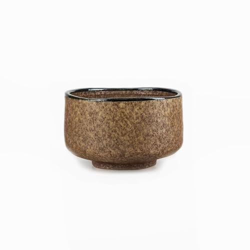aquanaut Mino Ware Gold Crystal Matcha Bowl Chawan Dia 4.8inch Made in Japan, Medium, AQ04-016