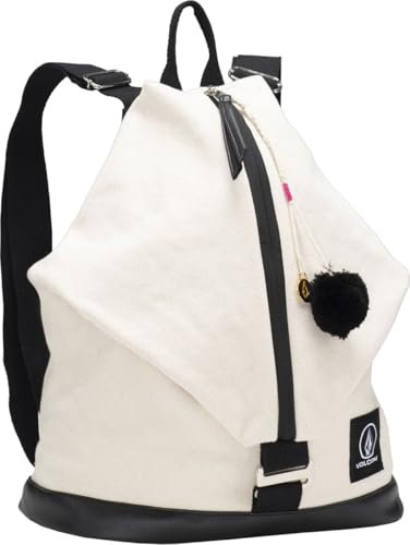 Volcom Damen Zippered Backpack Rucksack Tragetasche, Schwarz/Weiß, Einheitsgröße