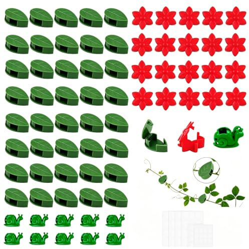 70 Piezas Clips para Plantas Trepadora, Soporte Autoadhesivo para Plantas, Clip de Fijación de Planta para Plantas Pequeñas