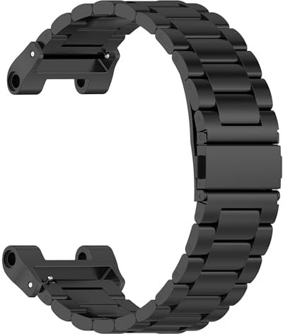 Edelstahl-Armband für Casio SGW-100/200/GW-3000B/3500B – 20 mm Breite, Metallband mit verstellbarer Länge (Schwarz)