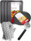 Pro Chef Baking Tray Set of 3, Non Stick Pizza Tray, Oven Gloves & Pizza Cutter Bundle | Trays Suitable for Oven Baking | Medium Oven Trays & 32cm / 12.5 Pizza Tray