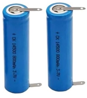 Batterie 2PCS 800mAh 3.7V pour Pro 2 3766 IO4 IO5 IO6 IO7 IO8 IO9 IO10 3758 3759 3753 Brosse à dents électrique Compatible pour Oral-B