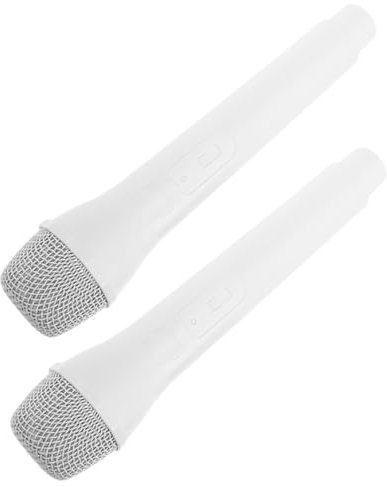 Milisten 2Stücke Kreative Mikrofon Requisite Simuliertes Mikrofonmodell Für Rollenspiele Partys Gefälschte Mikrofon Requisite