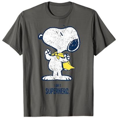 Peanuts Snoopy Super Superheld Vintage Comic Hero Fan T-Shirt