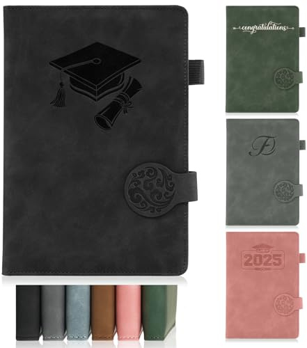 ENOMY Notizbuch Personalisiert mit Logo/Name/Bild A5 Notizheft mit Namen Notizbuch Leder a5 Hardcover für Business Büro und Uni 200 Pages