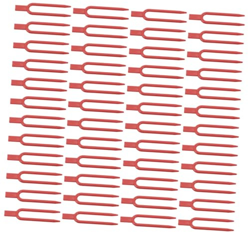 AKOOSY 100 Piezas Clips Reutilizables para Plantas Horquillas de Plástico para Fijar Vides y Ramas Soporte para Fresas y Verduras Herramienta de Jardinería para Vertical