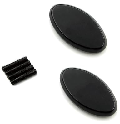 Rückansicht Motorrad Rückspiegel Block Off Cap Spiegel Grundplatte Abdeckung Für Für Ninja 636/ZX6R/ZX6RR 2005-2008 ZX10R 2004 2005 2006 2007(Nero)