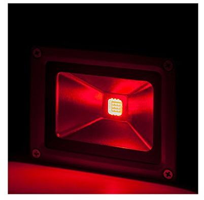 Projecteur LED Spot 10W 850Lm IP65 Brico Rouge 40 000H [BQFS11510-R] |
